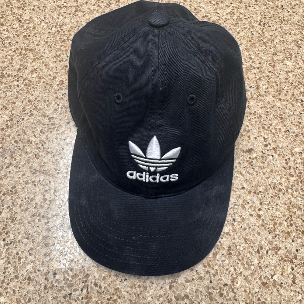 Adidas Black and White Logo Cap